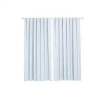 Eider & Ivory™ Temecula Solid Colour Max Blackout Thermal Rod Pocket Curtain Panels