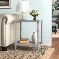 Three Posts Bublitz End Table with Storage