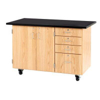 Diversified Woodcrafts Mobile Series Extra Large Instructor's Desk