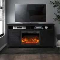 Gracie Oaks Baljinder TV Stand for TVs up to 65" with Fireplace Included