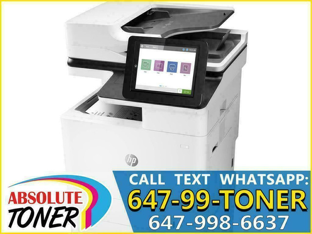 HP Laserjet Enterprise MFP M632fht Monochrome Multifunction Laser Printer Scanner Copier 65PPM REPOSSESSED in Printers, Scanners & Fax