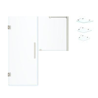 Ove Decors OVE Decors Endless TP02B0301 Tampa-Pro, Buttress Alcove Frameless Shower Door, 65 15/16 To 67 1/8 In. W X 72