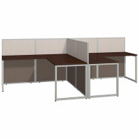 Bush Business Furniture Easy Office L-Desk Office Suite Benching Workstation