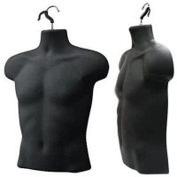 Only Hangers Inc. Only Hangers Black Upper Male Torso Form