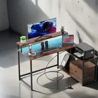 Williston Forge Home Office Computer Desk - Brown