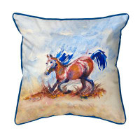 East Urban Home Betsy''s Wild Horse Indoor/Outdoor Pillow