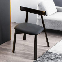 Hokku Designs 30.28" Solid Back Upholstered Side Chair(Set of 2)