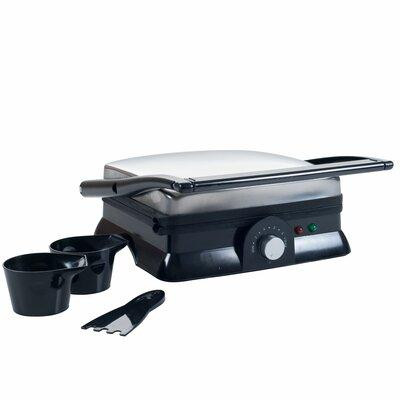 Chef Buddy Panini Press Indoor Electric Grill - 1400-Watt Gourmet Sandwich Maker with Nonstick Plates in Other