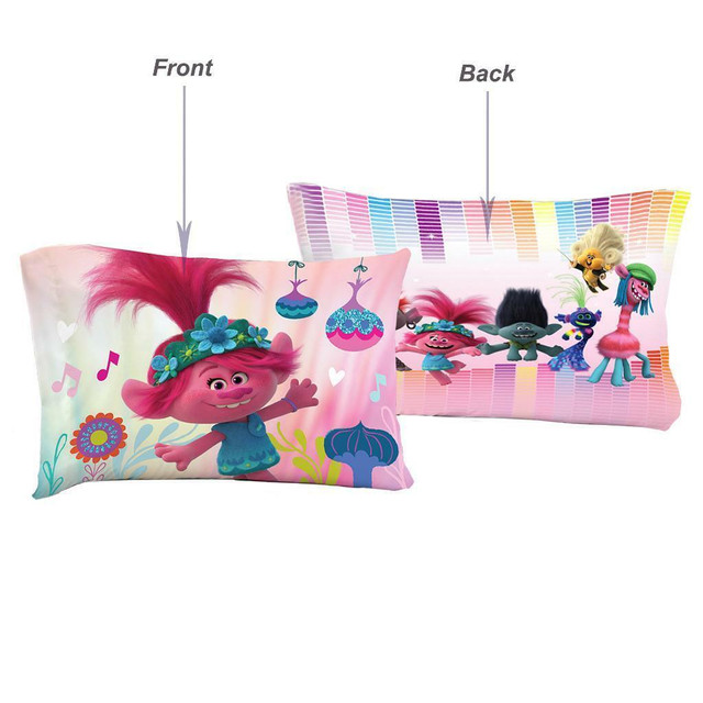 Trolls Standard Reversible Pillowcase for Kids - 20 X 30 Inch (1 Piece Pillow Case Only) in Bedding - Image 2