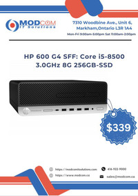HP ProDesk 600 G4 SFF Business Desktop Computer Intel Core i5-8500 3.0GHz 8G 256GB-SSD PC Off Lease FOR SALE!!!