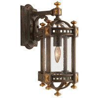 Fine Art Handcrafted Lighting Beekman Place Brown 18" H Seeded Outdoor Wall Mount