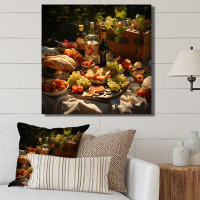 Ebern Designs Natures Dining Table Picnic II - Meals & Picnics Wall Art Living Room