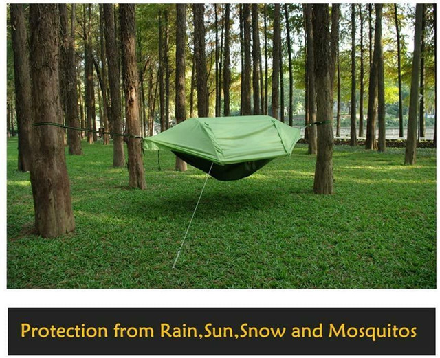NEW HANGING CAMPING SHELTER HAMMOCK TENT & MOSQUITO NET ZB025 in Fishing, Camping & Outdoors in Alberta - Image 3