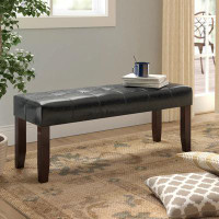 Winston Porter Hinerk Faux Leather Bench
