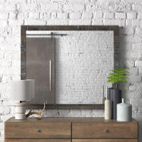Birch Lane™ Brunon Industrial Beveled Dresser Mirror