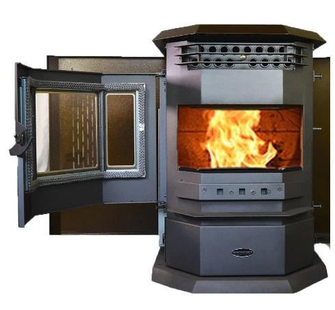 ComfortBilt HP22 Pellet Stove - 3 Finishes - 55 pound hopper capacity, 50,000 BTU, EPA and CSA Certified in Fireplace & Firewood - Image 4