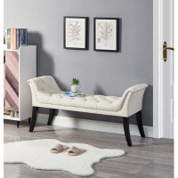 Winston Porter Tufted Bench for Entryway Dining Room Living Room Bedroom