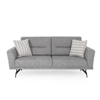 East Urban Home Linen 72.8" Upholstered Sofa