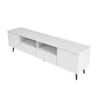 George Oliver Modern White TV Stand