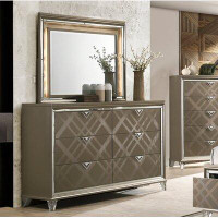House of Hampton Luther 6 Drawer Dresser With Mirror