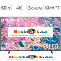 Télévision QLED 60 POUCE QN60Q60BAFXZC 4K ULTRA UHD HDR Smart TV Wi-Fi Samsung - BESTCOST.CA