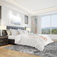 East Urban Home Abstract Drops Meditate IV Duvet Cover Set
