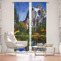 East Urban Home Lined Window Curtains 2-Panel Set For Window From East Urban Home By David Lloyd Glover - Mountain Still