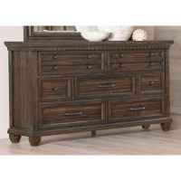 Canora Grey Bennington Rectangular 7-drawer Dresser Acacia Brown
