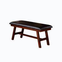 Red Barrel Studio Faux Leather Bench