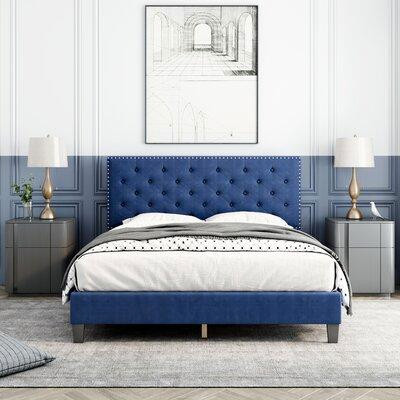 Latitude Run® Lit plateforme tapissier Emanuell in Beds & Mattresses in Québec