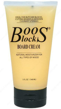 Boo's Lock Board Cream / Boo's Mystery Oil - Protective Ceam or Oil for Wood Countertops, Butcher Block & Cutting Boards