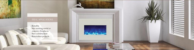 Amantii Electric Insert Fireplace in 3 Sizes - 26, 30 & 33" ( Appox heating ares is 400-500 sq ft ) in Heating, Cooling & Air in Edmonton Area