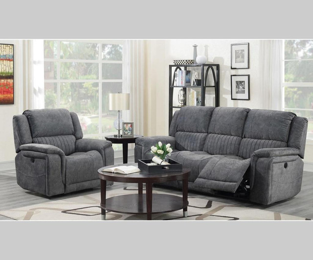 3 Pc Fabric Recliner Set Sale !! in Chairs & Recliners in Québec - Image 2