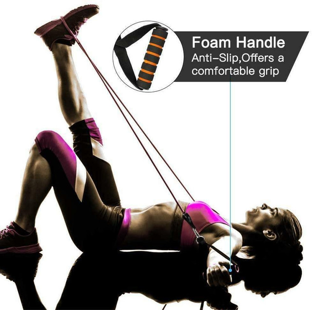 NEW 11 PCS RESISTANT BAND SET WORKOUT EXERCISE AMEBS in Exercise Equipment in Regina - Image 2