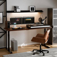 Inbox Zero Standing Desk Frame Dual Motor Heavy-Duty Adjustable Height Sit Stand Desk Leg For Home And Office(Black Fram