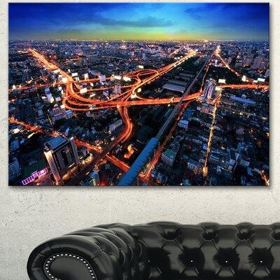 Design Art 'Bangkok Expressway Aerial View' Photographic Print on Wrapped Canvas in Arts & Collectibles in City of Toronto