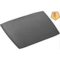 Latitude Run® Desk/Work Pad With Transparent Overlay, Trapezoidal Shape, 26-3/4"" X 20-3/4"", Black