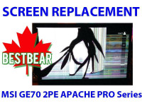 Screen Replacement for MSI GE70 2PE APACHE PRO Series Laptop