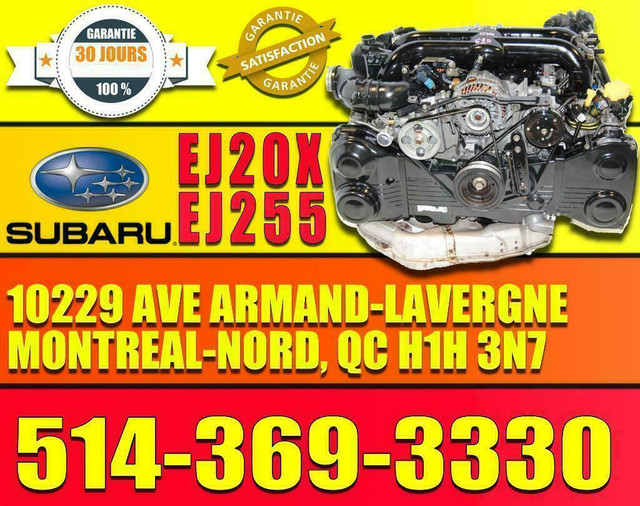 Moteur Subaru Impreza WRX EJ20X EJ20Y Remplacement EJ255 2008 a 2012 in Engine & Engine Parts in Greater Montréal - Image 4