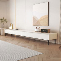 STAR BANNER Nordic simple TV cabinet modern light luxury living room home white with drawer TV cabinet