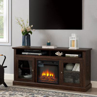 Loon Peak 60" Media Console With Electric Fireplace
