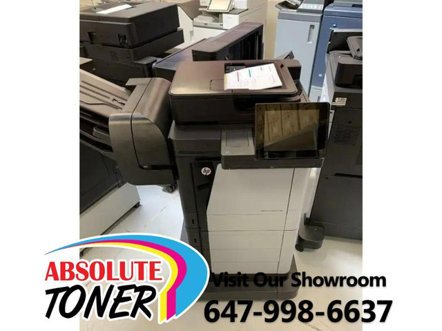 HP Color LaserJet Enterprise MFP M680 Series Office Laser Printer Scanner Copier Photocopier uses large toner in Printers, Scanners & Fax in Ontario