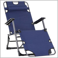 Fleur De Lis Living Modern 2-In-1 Beach Lounge Chair With Pillow And Pocket