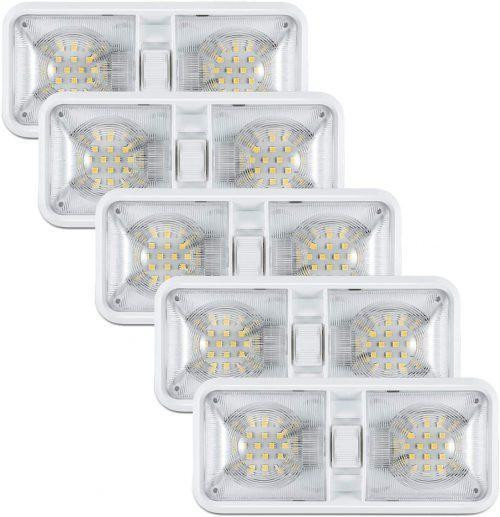 NEW 5 PACK 12V RV TRAILER INTERIOR LED LIGHT & SWITCH 528TLS in Other in Alberta - Image 2