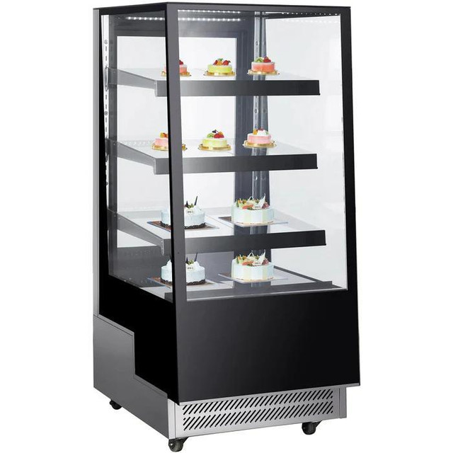 Brand New Square Glass 3 Tier 26 Refrigerated Pastry Display Case in Other Business & Industrial - Image 2