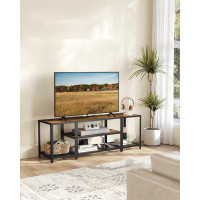 17 Stories Modern TV Stand For Tvs Up To 65 Inches, 3-Tier Entertainment Center, Industrial TV Console Table With Open S