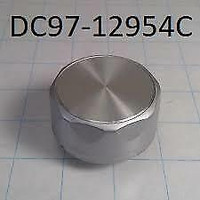 DC97-12954C / DC64-01642A Knob Assembly Samsung Front Load Washer Knob-Silver Washer / Washing Machine