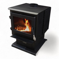 CLEVELAND IRON WORKS H100CIW SMALL WOOD STOVE + SUBSIDIZED SHIPPING + 1 YEAR WARRANTY