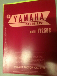 1976 Yamaha TY250C Parts List