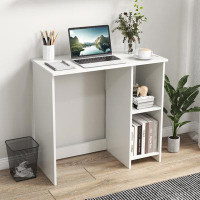 Latitude Run® Latitude Run® Computer Desk For Small Space 31.5” Home Office Desk With Shelves Space Saving Study Writing